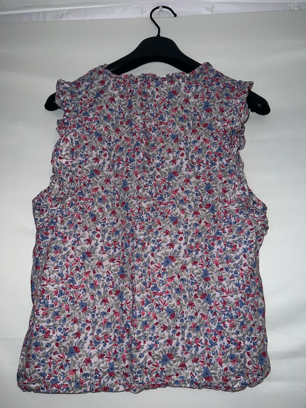 BB Dakota by Steve Madden Floral Button-Up Top - Pink & Blue Flowers